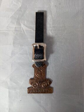 Vintage Payloader Pocket Watch Fob Frank Hough Co. Green Duck Chicago